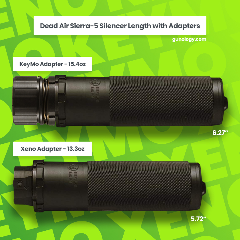 Dead Air Sierra-5 556 Suppressor Length KeyMo vs Xeno